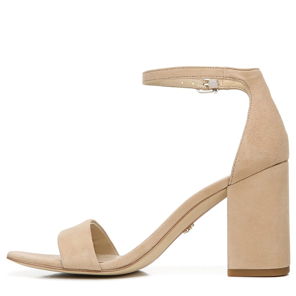 Sam Edelman Women's Daniella Sandal, Oatmeal Suede, 10.5 M US